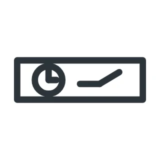 Symbool schakelklok