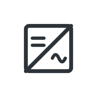 Symbool omvormer