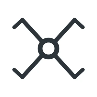 Symbool kruisschakelaar