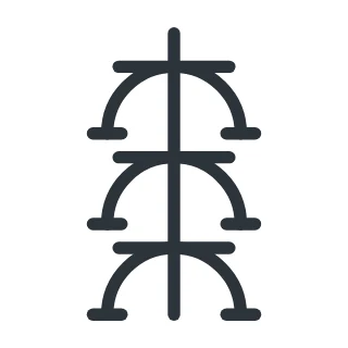 Symbool drievoudig stopcontact