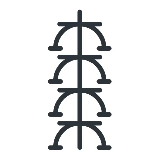 Symbool viervoudig stopcontact