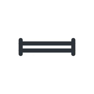 Symbool lineaire armatuur, dubbel